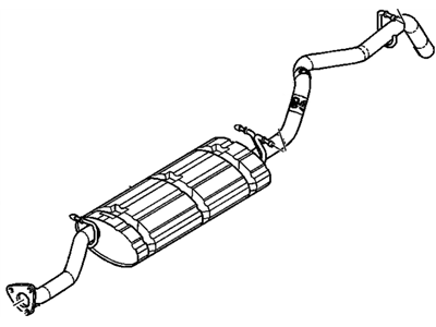 1998 GMC Sonoma Exhaust Pipe - 15722093