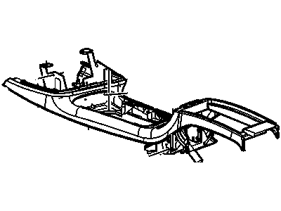 GM 12475097 Plate,Front Floor Console Trim *B*Beige