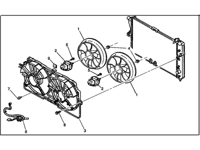 Chevrolet Monte Carlo Fan Shroud - 19130419