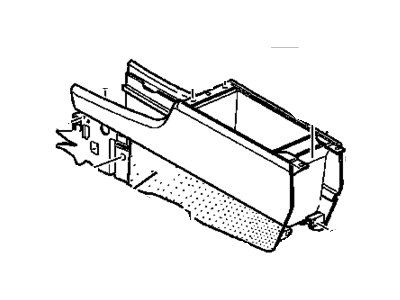 GM 12480798 Console Unit,Front Floor * Wheat *Wheat