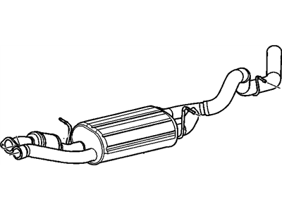 GM 15798949 Muffler Assembly, Exhaust (W/ Exhaust & T/Pipe & 3W