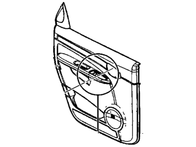 10349577 GM Panel Assembly, Rear Side Door Trim *Gray Illustration 1 of 1