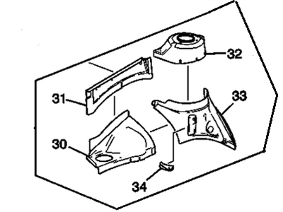 GM 15800736 Panel Kit, Front Wheelhouse Front