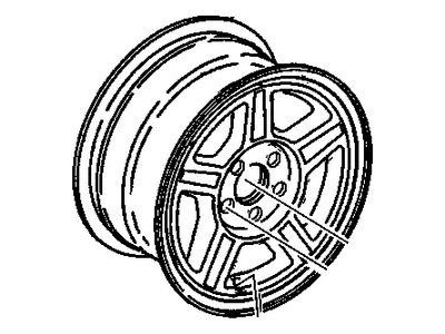 GM 12368867 Wheel Rim Kit,Aluminum