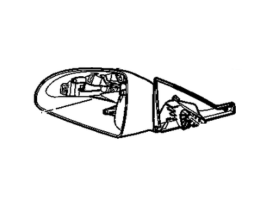GM 25861986 Mirror Assembly, Outside Rear View *Service Primer