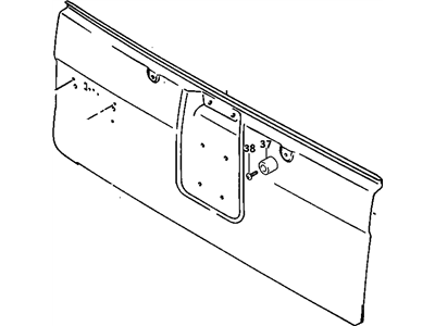 GM 96064360 Door,Rear