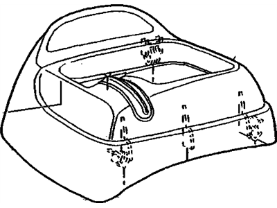 GM 15683327 Retainer, Bolster Instrument Panel Driver Knee *Beige