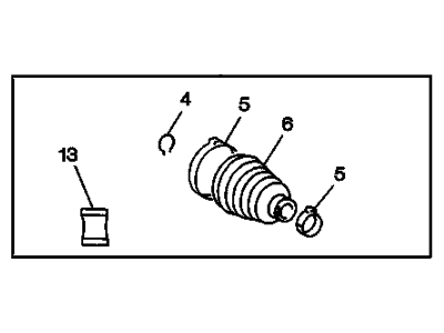 GM 26045064 Boot Kit,Front Wheel Drive Shaft Cv Joint