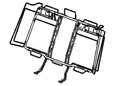 GM 20925853 Frame Assembly, Rear Seat Back Cushion