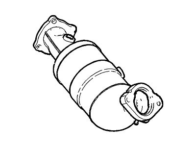 GM 12671758 Warm Up 3Way Catalytic Convertor Assembly (W/ Exhaust Pip