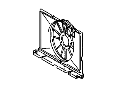 2009 Pontiac Vibe Fan Shroud - 88975763