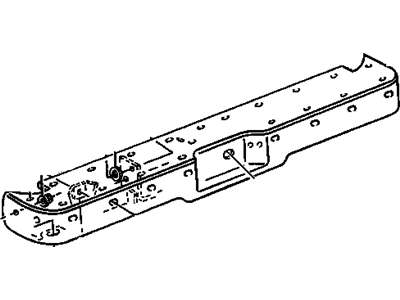 GM 15025380 Bar Assembly, Rear Bumper Imp *Black