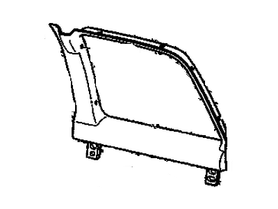 GM 15965661 Molding Assembly, Rear Door Window Garnish *Dark Navy Blue