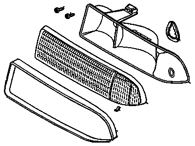 GM 16523143 Headlamp Assembly,(W/O Bulb)