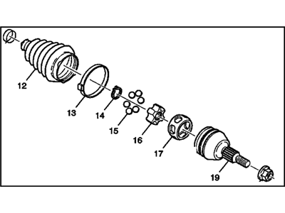 GM 26028005 Lubricant Kit,Front Wheel Drive Shaft Cv Joint