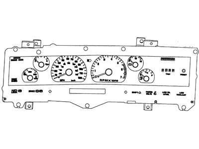 1992 Oldsmobile Cutlass Speedometer - 16149143