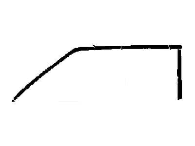 GM 20456027 Molding,Roof Drip Front Scalp