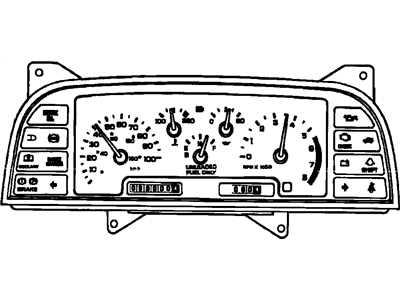 1993 Chevrolet Cavalier Instrument Cluster - 25066847