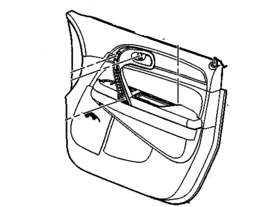 GM 22797983 Front Side Door Trim Panel Assembly *Titanium 22797983 GM Front Side Door Trim Panel Assembly *Titanium Illustration 1 of 1