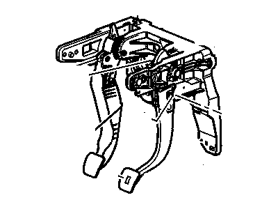 GM 13331936 Pedal Assembly, Brake & Clutch