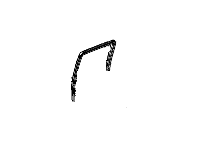 GM 10366424 Weatherstrip, Rear Side Door Window Upper