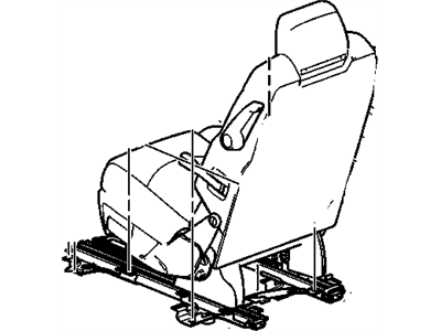 GM 23140315 Seat Assembly, Rear *Cocoa