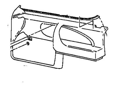 GM 22574234 Sealing Strip Assembly, Front Side Door Window Inner