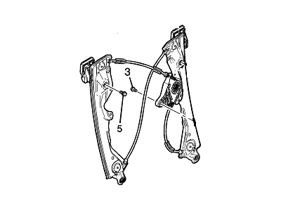 2015 Chevrolet Impala Window Regulator - 23253704