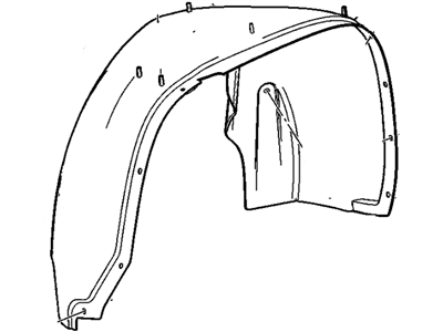 2011 GMC Terrain Fender Splash Shield - 23483775