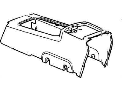 2009 GMC Sierra Center Console Base - 20779694