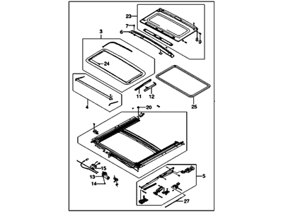 GM 96534242 Sunroof Pkg, (12.810/16.585)