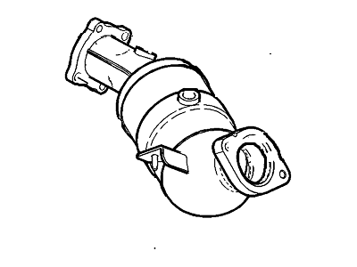 GM 12671759 Warm Up 3Way Catalytic Convertor Assembly (W/ Exhaust Pip