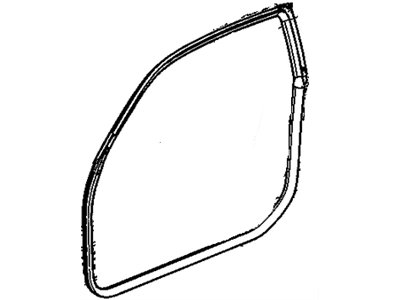 GM 22840493 Weatherstrip,Front Side Door (Body Side)