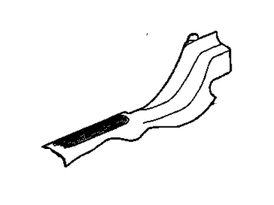 GM 25707657 Retainer Assembly, Rear Side Door Opening Floor Carpet *Very Dark Gray 25707657 GM Retainer Assembly, Rear Side Door Opening Floor Carpet *Very Dark Gray Illustration 1 of 1