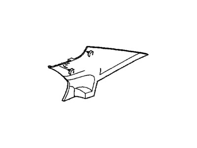 25715018 GM Panel Assembly, Quarter Upper Rear Trim *Shale Illustration 1 of 1