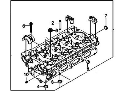 2006 Chevrolet Aveo Cylinder Head - 96446922