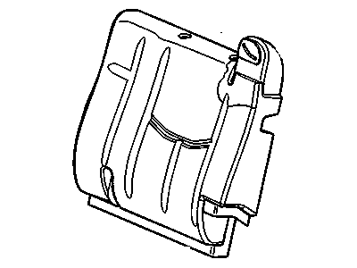 GM 89044871 Cover,Rear Seat #2 Back Cushion *Pewter