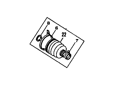 GM 94473234 Boot Kit,Front Wheel Drive Shaft Cv Joint