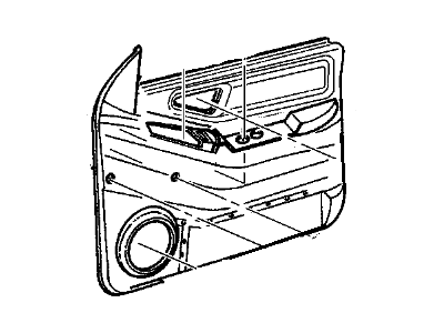 GM 15734458 Panel Assembly, Front Side Door Trim <Use 1C5M*Graphite