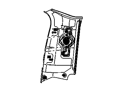 GM 15766170 Molding Assembly, Body Rear Corner Upper Garnish *Graphite