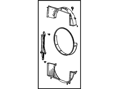 GM 15132136 Shroud Assembly, Engine Coolant Fan