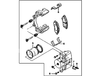 2008 Chevrolet Aveo Brake Calipers - 96475175