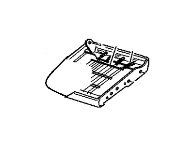 12472585 GM Frame,Driver Seat Cushion Illustration 1 of 1