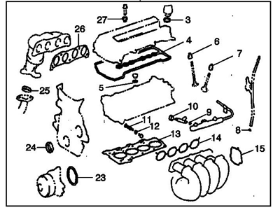 Pontiac Vibe Head Gasket - 88974260