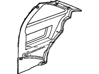 GM 22586583 Panel Assembly, Quarter Trim Finish *Graphite