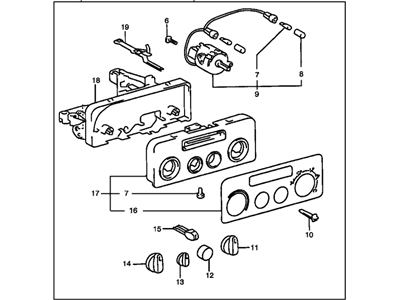GM 94859327 Heater & Air Conditioner Control Assembly