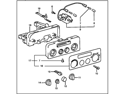 1998 Chevrolet Prizm Blower Control Switches - 94859328