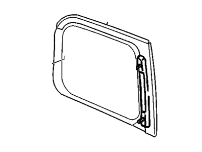 10349893 GM Body Side Rear Window Assembly Illustration 1 of 1