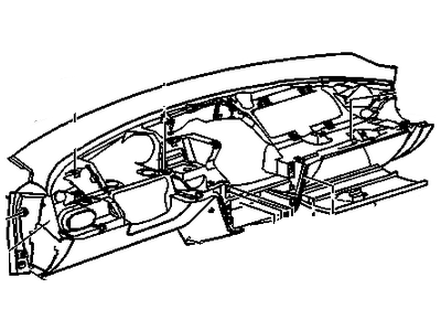 1999 Chevrolet Cavalier Dash Panel Vent Portion Covers - 22615781
