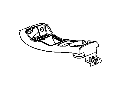 10297905 GM Plate Assembly, Front Floor Console Trans Shift Opening T Illustration 1 of 1